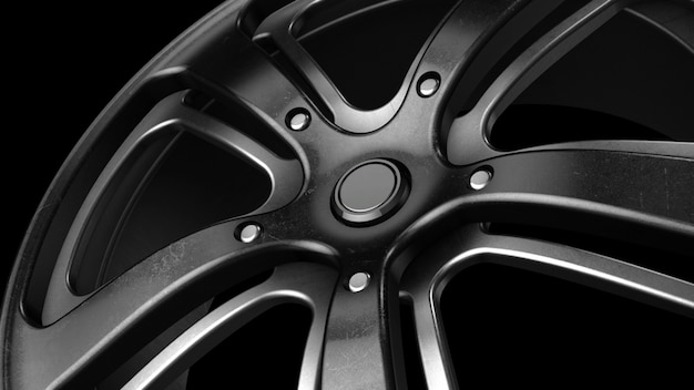 Rim Black Metal Grunge Close Up rendu 3D