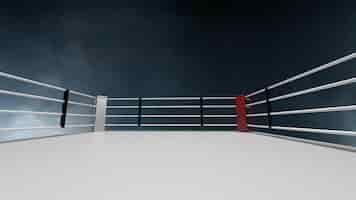 Photo gratuite ring de boxe 3d