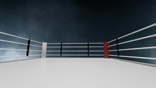 ring de boxe 3d