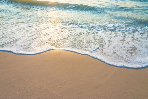 Ripple sur la plage de sable