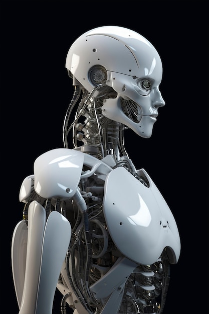 Robot anthropomorphe à l'intérieur
