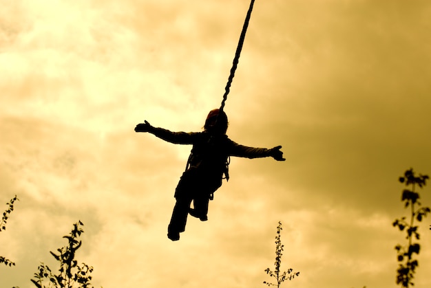 Ropejumper silhouette