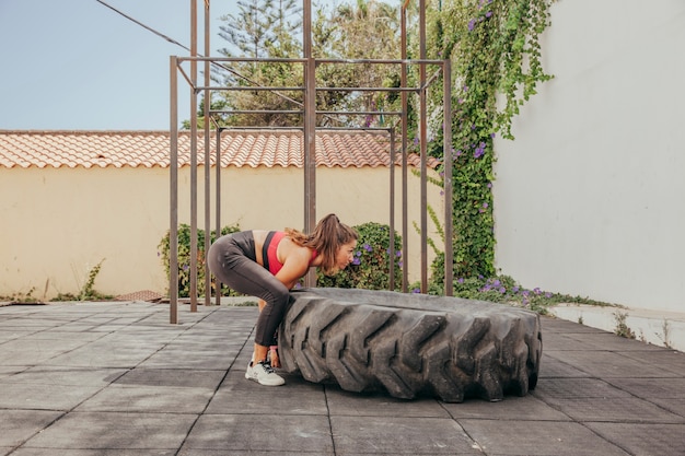 Roue de levage femme