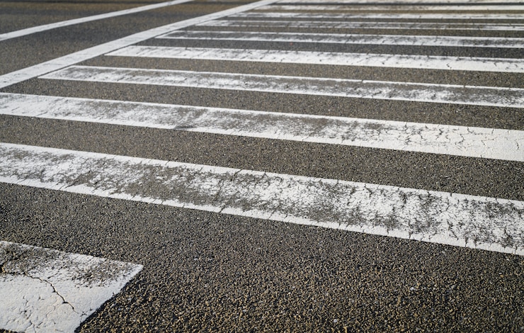 Photo gratuit route de passage zebra