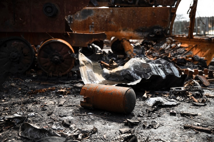 Photo gratuit ruine la guerre russe en ukraine