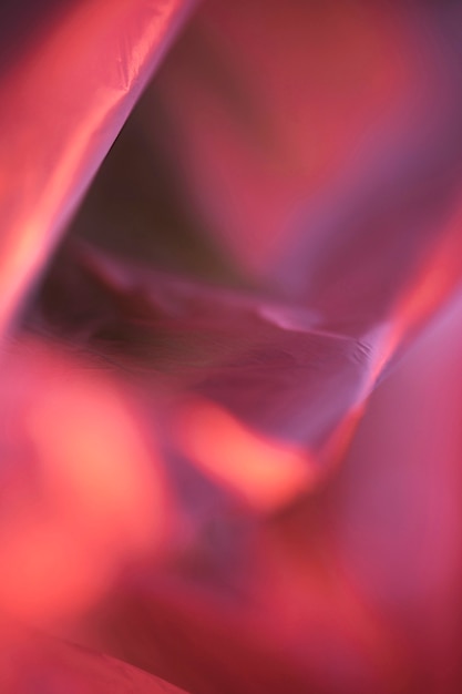 Photo gratuite sac en plastique rouge extreme close up