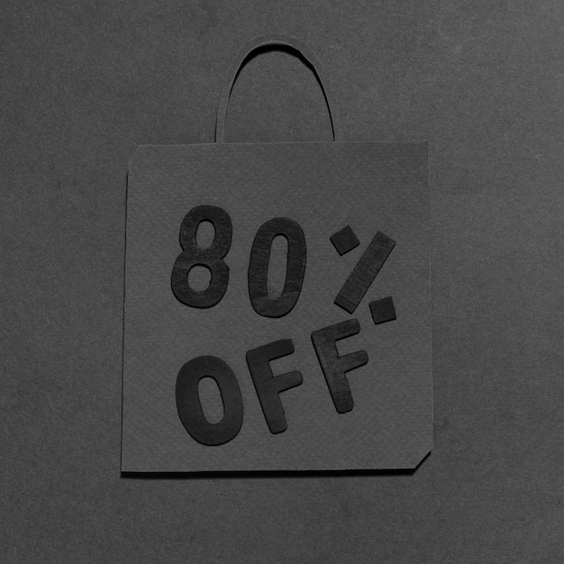 Sac shopping monochrome avec 80% de réduction