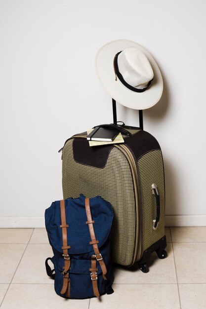 sacs de voyage prêts pour le voyage