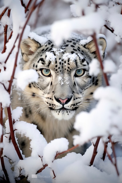 Photo gratuite la saison hivernale des tigres féroces