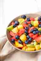 Photo gratuite salade de fruit