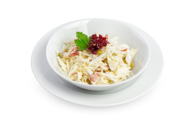 Salade isolé sur fond blanc