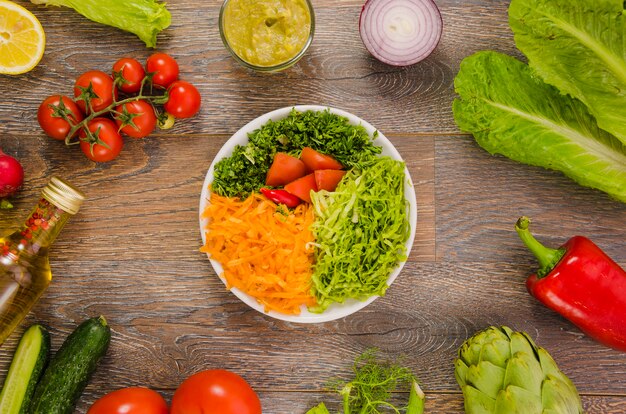 Salade de laitue délicieuse et saine