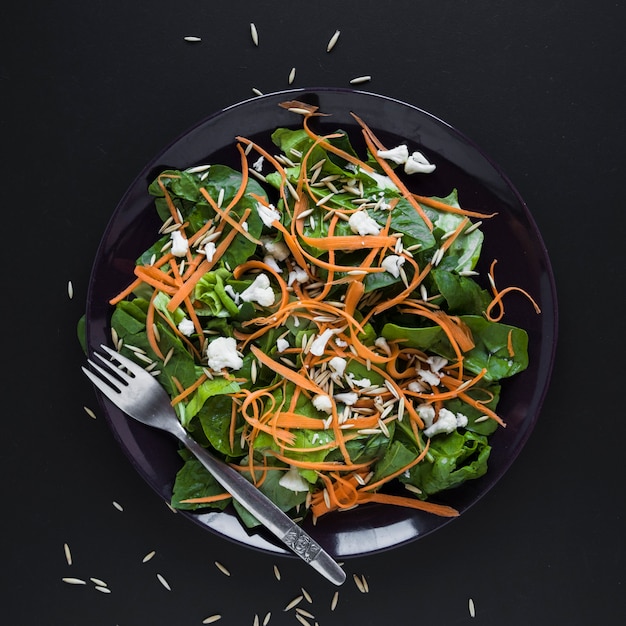 Photo gratuite salade de légumes close-up