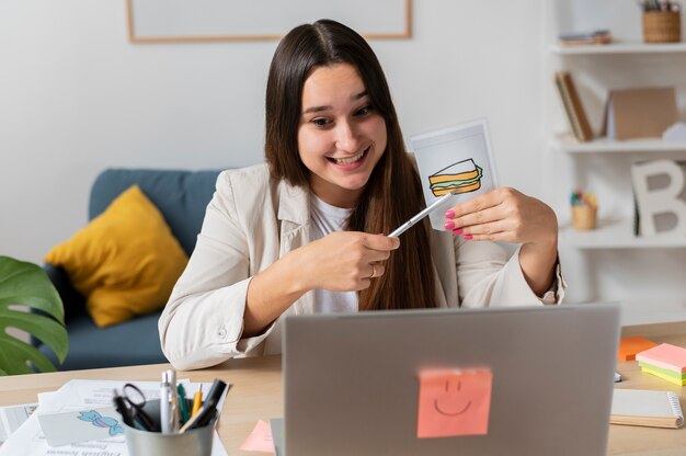 Salle de classe virtuelle et espace d'étude