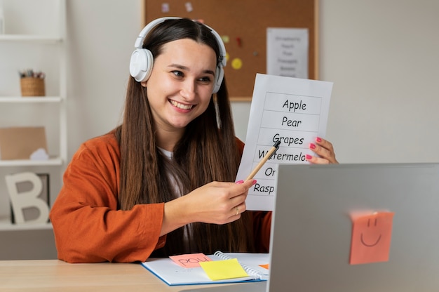 Salle de classe virtuelle et espace d'étude