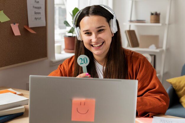 Salle de classe virtuelle et espace d'étude