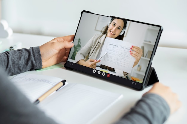 Salle de classe virtuelle et espace d'étude