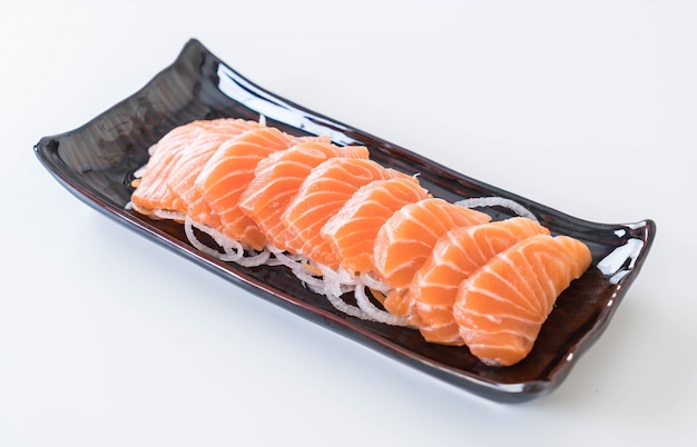 Salmon raw sashimi