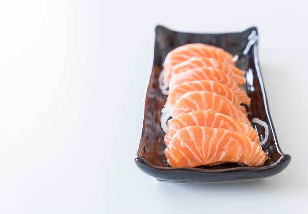 Salmon raw sashimi