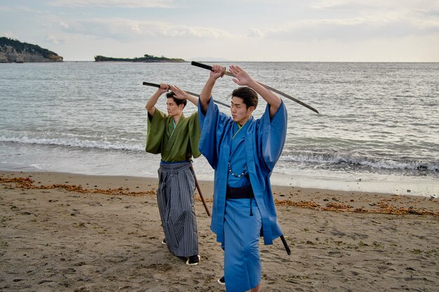 Samouraïs à la plage