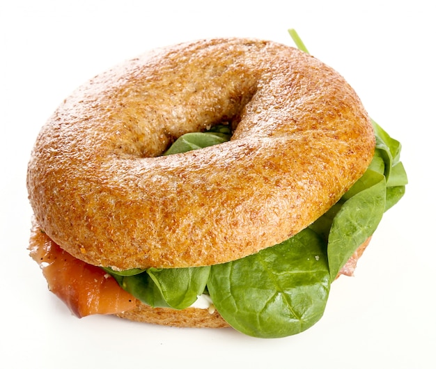 Photo gratuite sandwich au bagel