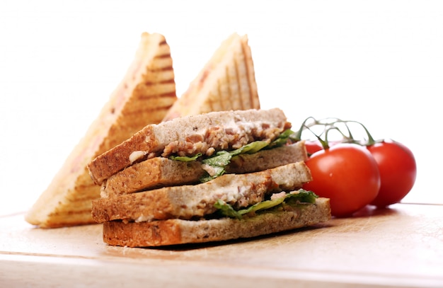 Photo gratuite sandwich frais et savoureux