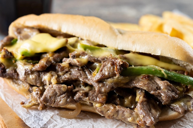 Sandwich Philly au cheesesteak