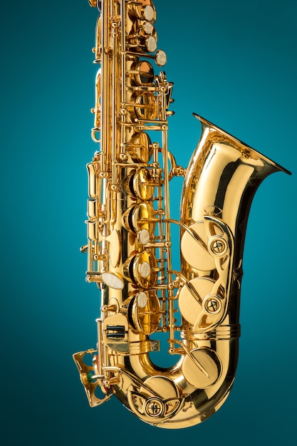 Photo gratuite saxophone - instrument classique de saxophone alto doré