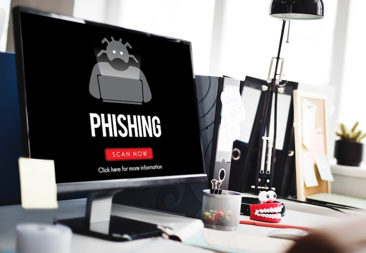 Photo gratuit scam virus spyware malware antivirus concept