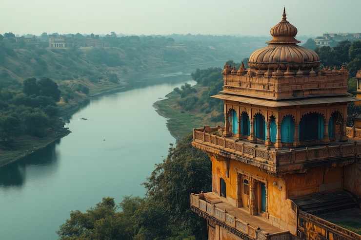Photo gratuit scène des bâtiments de la ville indienne