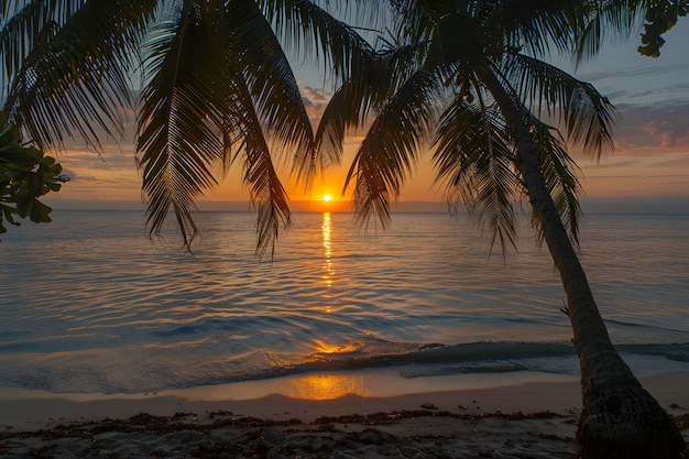 Photo gratuite scène calmante avec un paysage maritime idyllique et photoréaliste