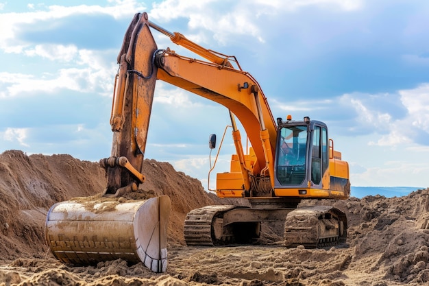 Photo gratuite scène du chantier avec l'équipement