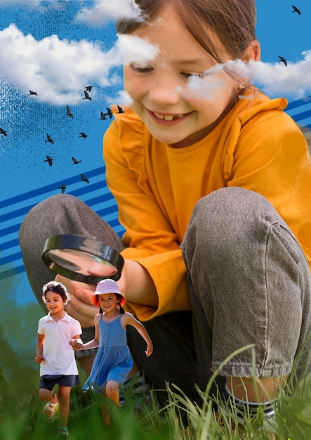 Scène d'enfance avec jeune enfant