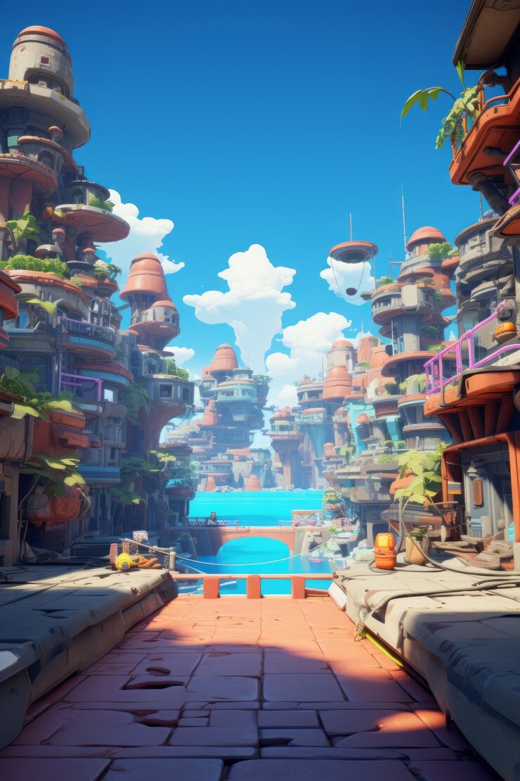 Photo gratuit scène fantastique en 3d
