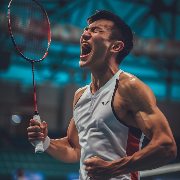 Photo gratuite scene from the olympic games tournament with athletes competing