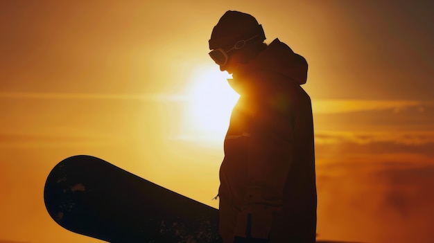 Photo gratuite scène d'hiver photoréaliste avec des gens faisant du snowboard