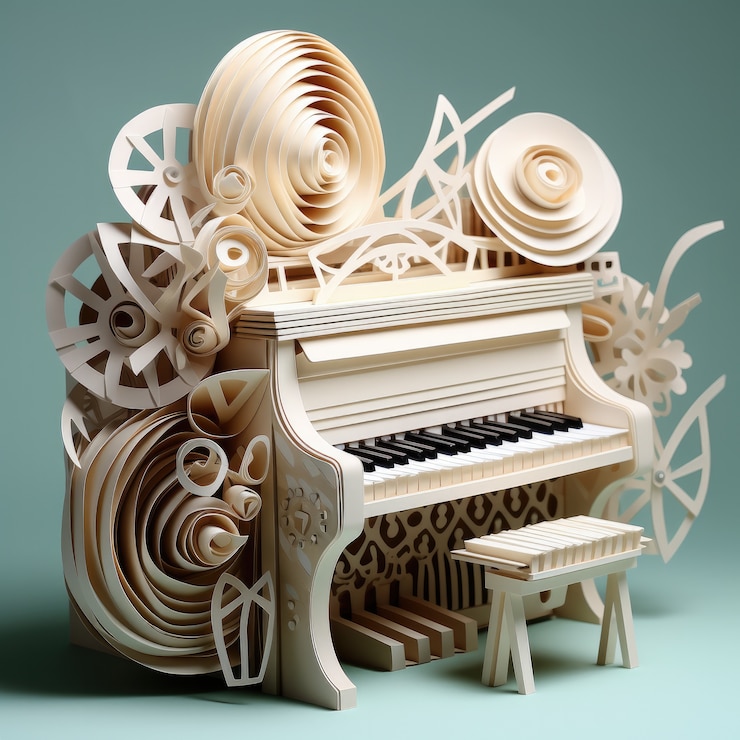 Photo gratuit scène liée à la musique 3d