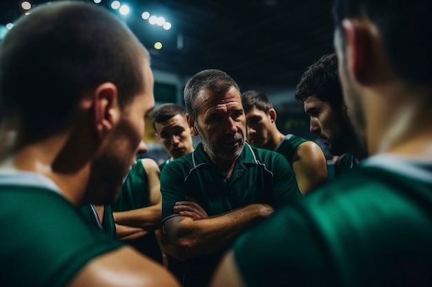 Photo gratuite scène d'un match de basket-ball sur le terrain