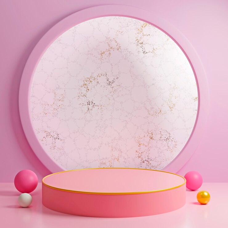 Photo gratuit scène minimaliste avec podium 3d