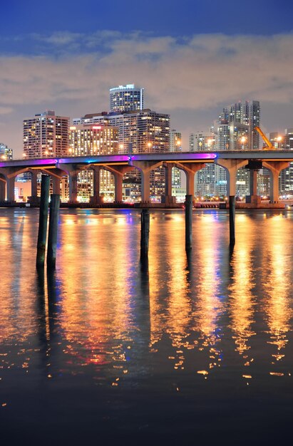 Scène nocturne de Miami