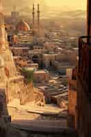 Photo gratuite scène de paysage de l'ancienne bagdad inspirée par des jeux vidéo