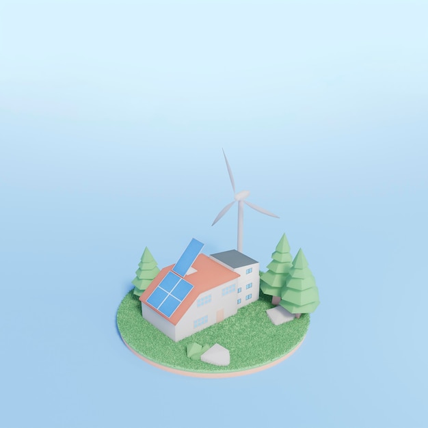 Scène de projet d'environnement 3D