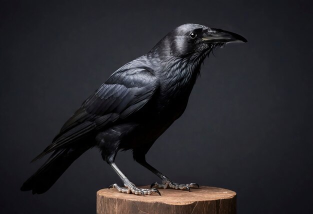 Scène sombre de corbeau dans la nature