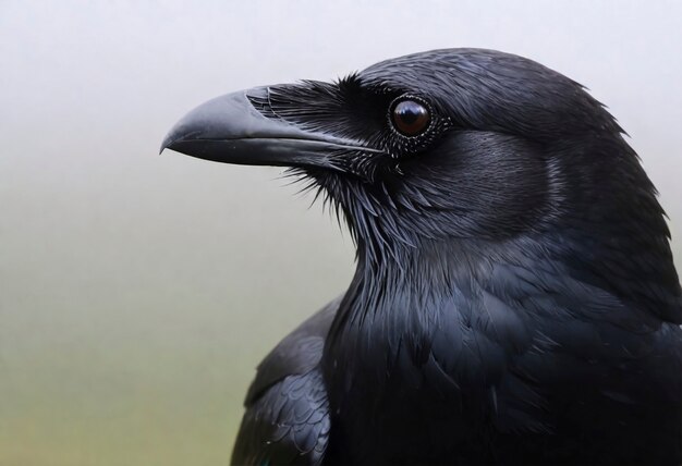 Scène sombre de corbeau dans la nature