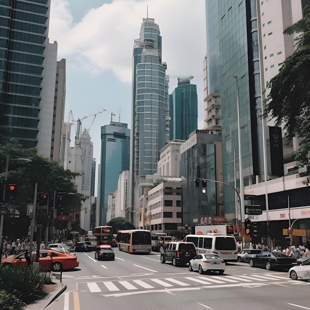 Photo gratuite la scène urbaine de dubaï