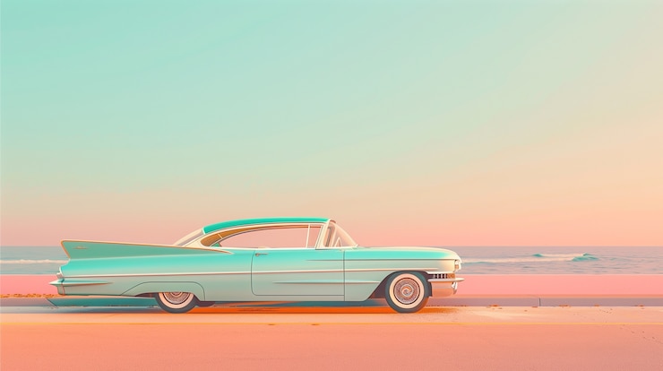 Photo gratuit scène de voyage avec des couleurs pastel et une atmosphère de rêve