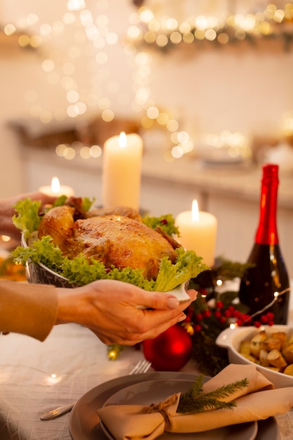 Photo gratuite scènes d'hiver douillettes en famille