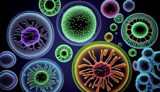 La science magnifiée des micro-organismes révèle le fonctionnement complexe de la nature généré par l'IA