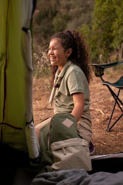 Les scouts passent du temps dans la nature