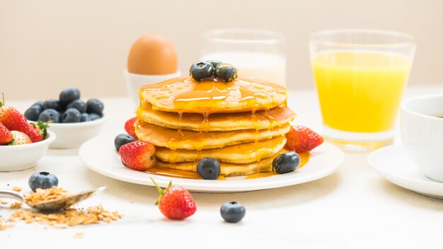 Set de petit-déjeuner sain